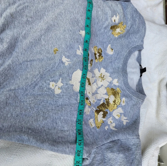 J. Crew golden Magnolia sweatshirt S - Picture 2 of 10